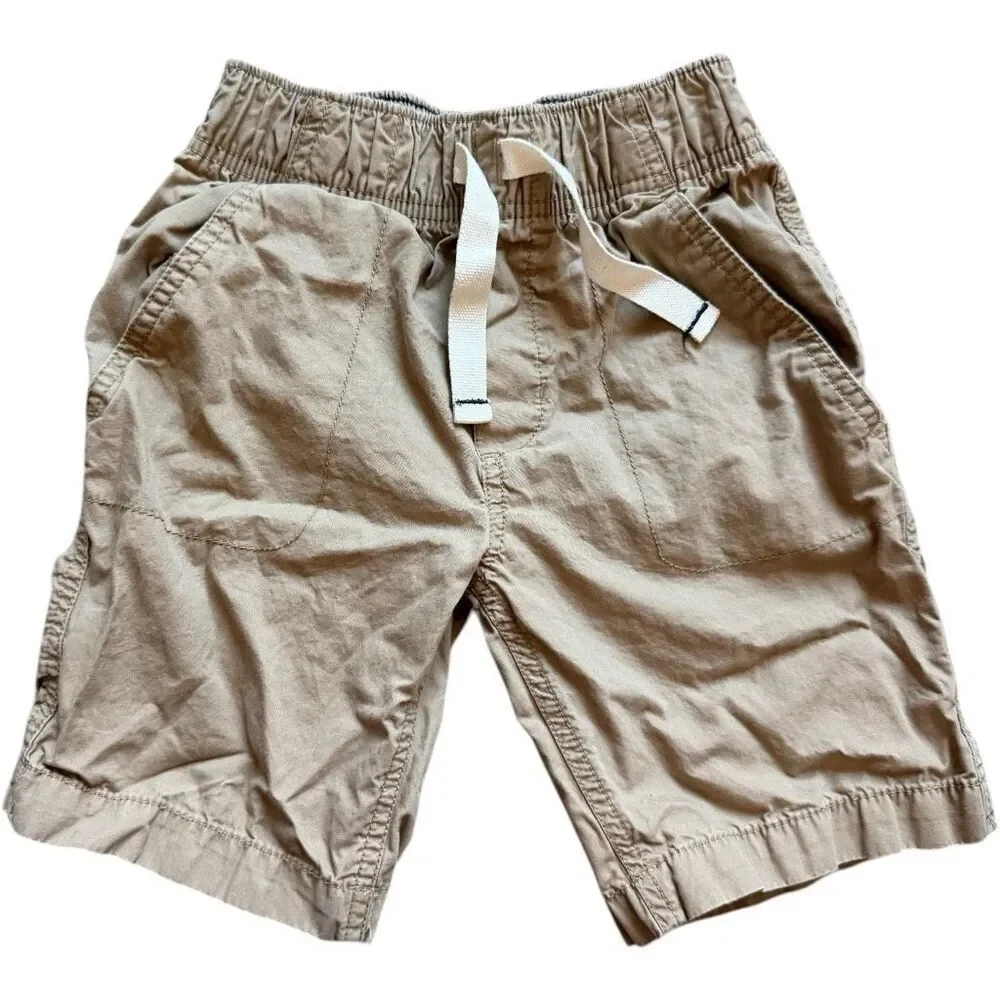 Youth Boys Carters Drawstring Khaki Chino Pull-On Weekend Shorts - Sz 7